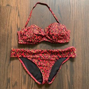 Victoria’s Secret Cheetah Swim Set Top & Bottom
